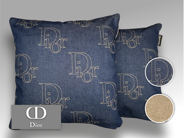 66 - Dior Paris - Laser Engraved Golden Monogram Denim